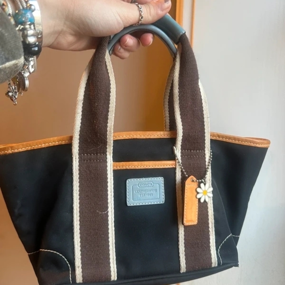 Coach Black and Brown Tote Bag